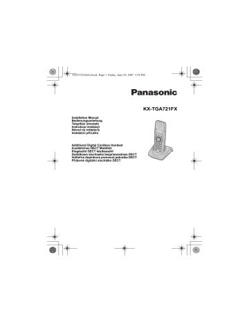 Panasonic KXTGA721FX Operating Instructions | Manualzz