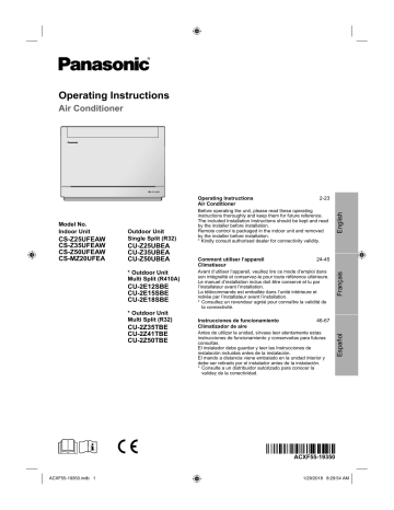 panasonic cu2z50tbe