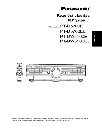 Panasonic PTD5700EL Használati utasítások | Manualzz