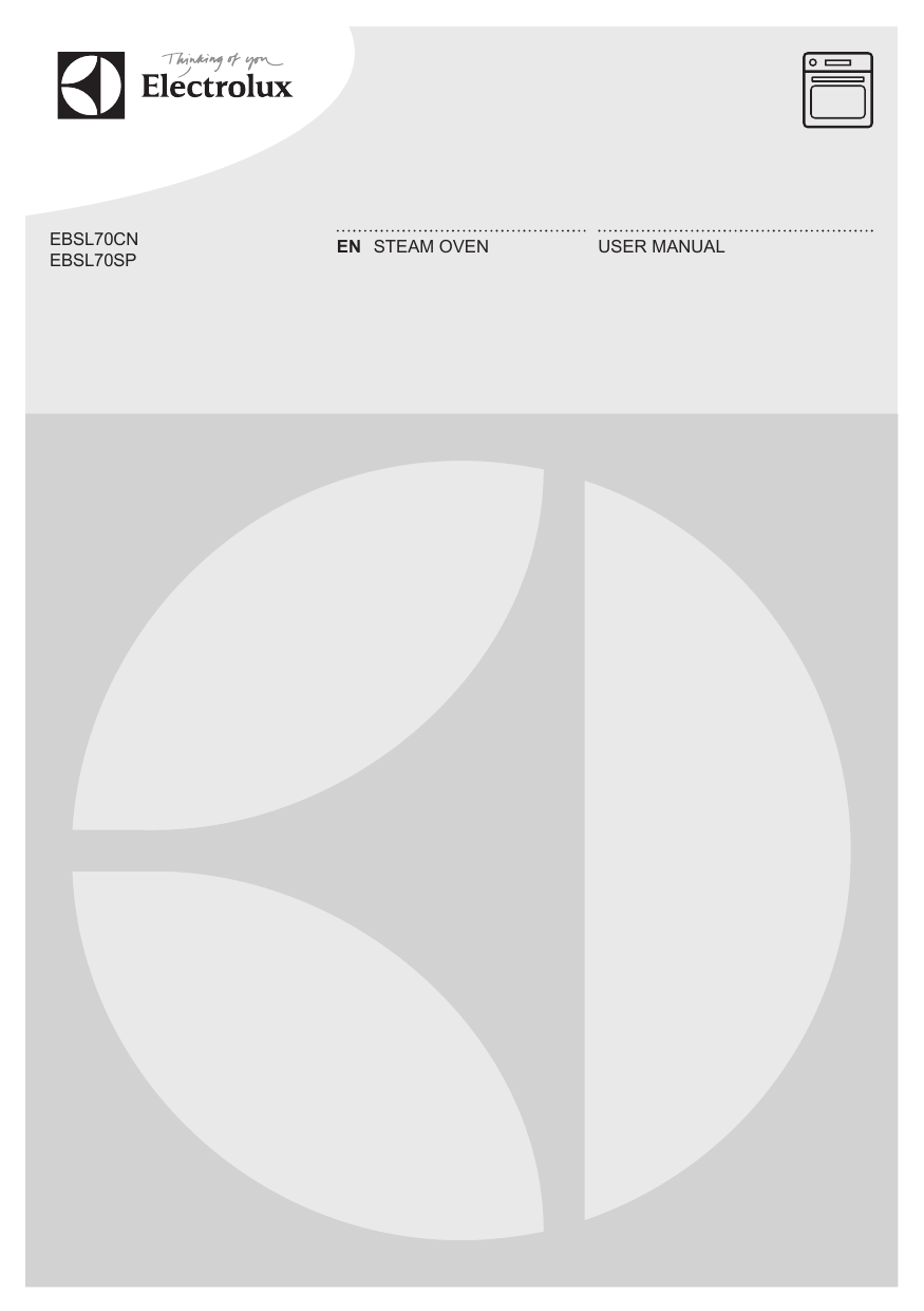 Electrolux EBSL70SP User Manual | Manualzz
