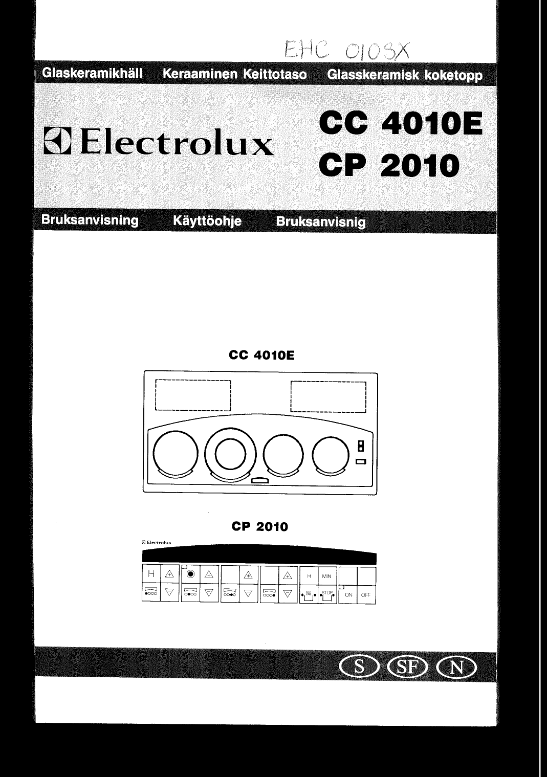 Electrolux Cc4010e User Manual Manualzz