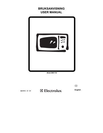 Electrolux EME1730 User Manual | Manualzz