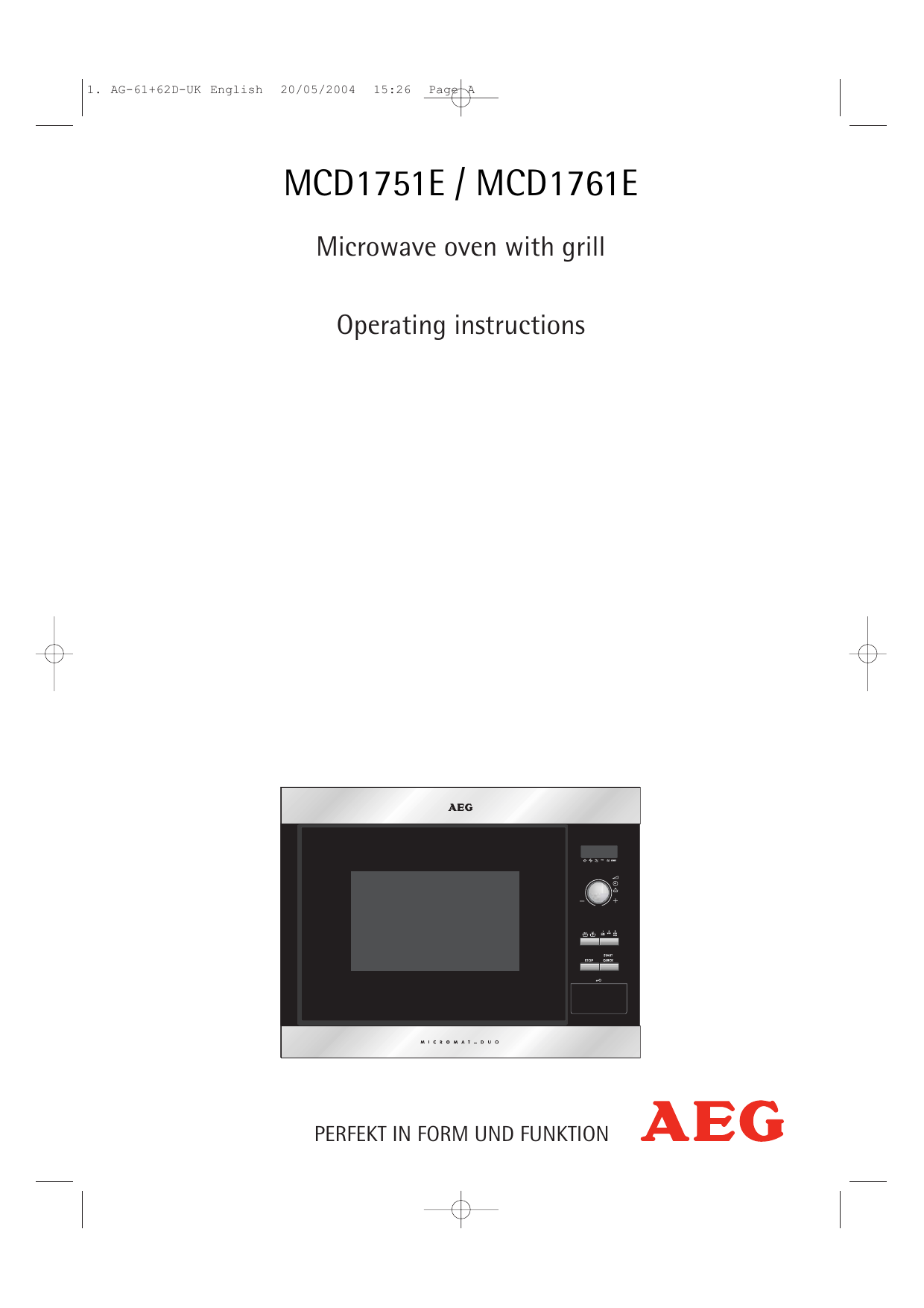 aeg microwave safe mode