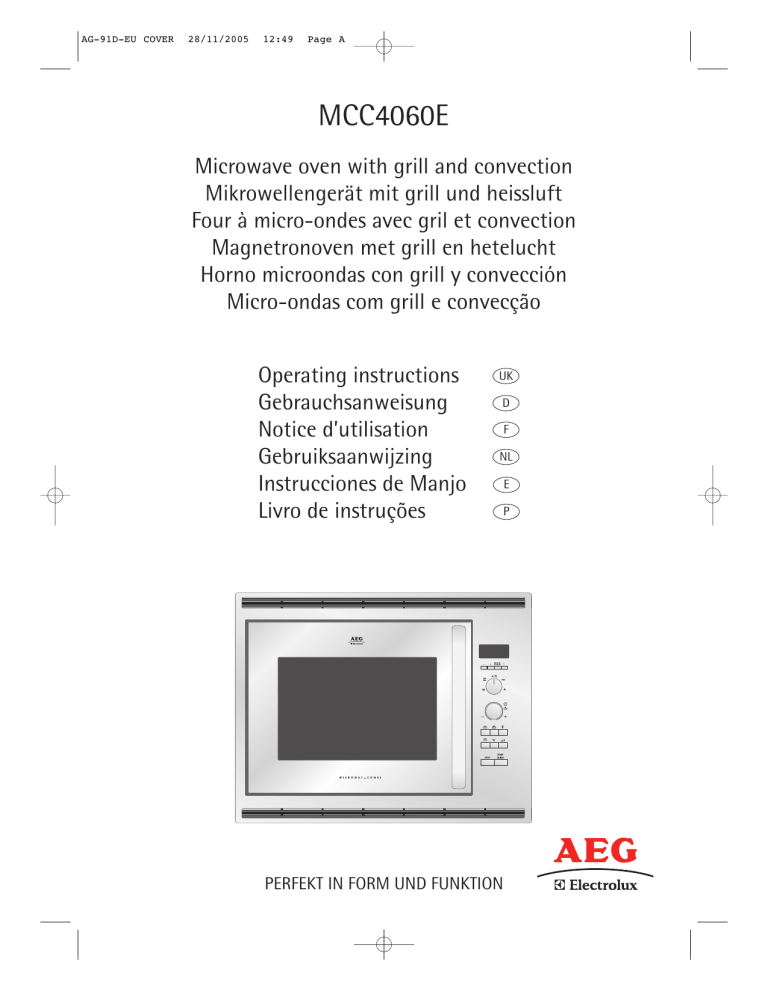 Aeg Electrolux Mcc4060em User Manual Manualzz