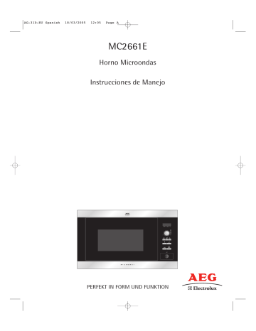 Aeg-Electrolux MC2661EM Manual de usuario | Manualzz