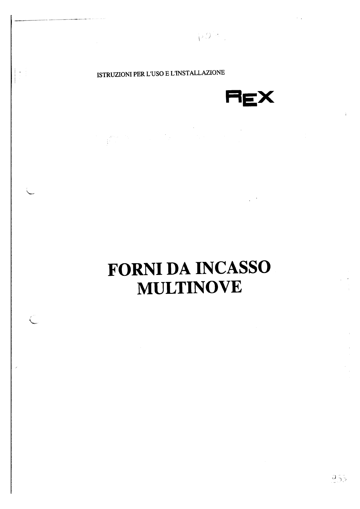 Rex FMU9NE Manuale utente | Manualzz