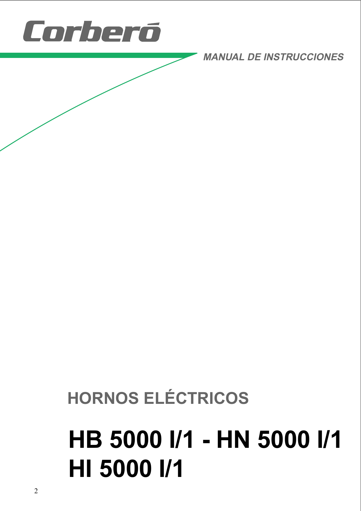 Corbero HB5000I/1 Manual de usuario | Manualzz