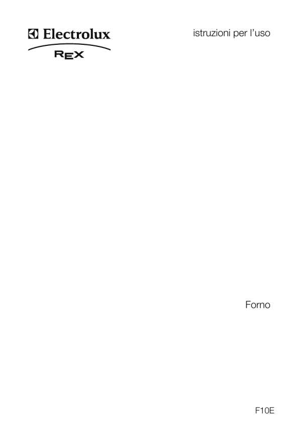 ELECTROLUX-REX F10X Manuale utente | Manualzz