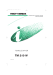 Tricity Bendix TM210W User Manual