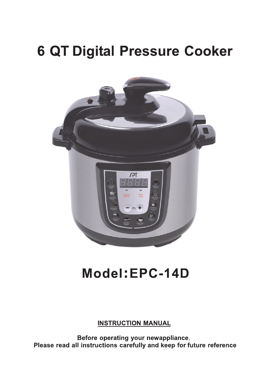 spt pressure cooker manual