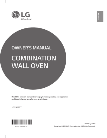 LG LWC3063ST, LWC3063BD Owner's manual | Manualzz
