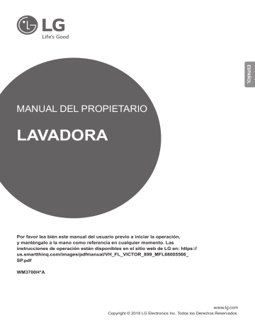 LG WM3700HWA Owners manual | Manualzz