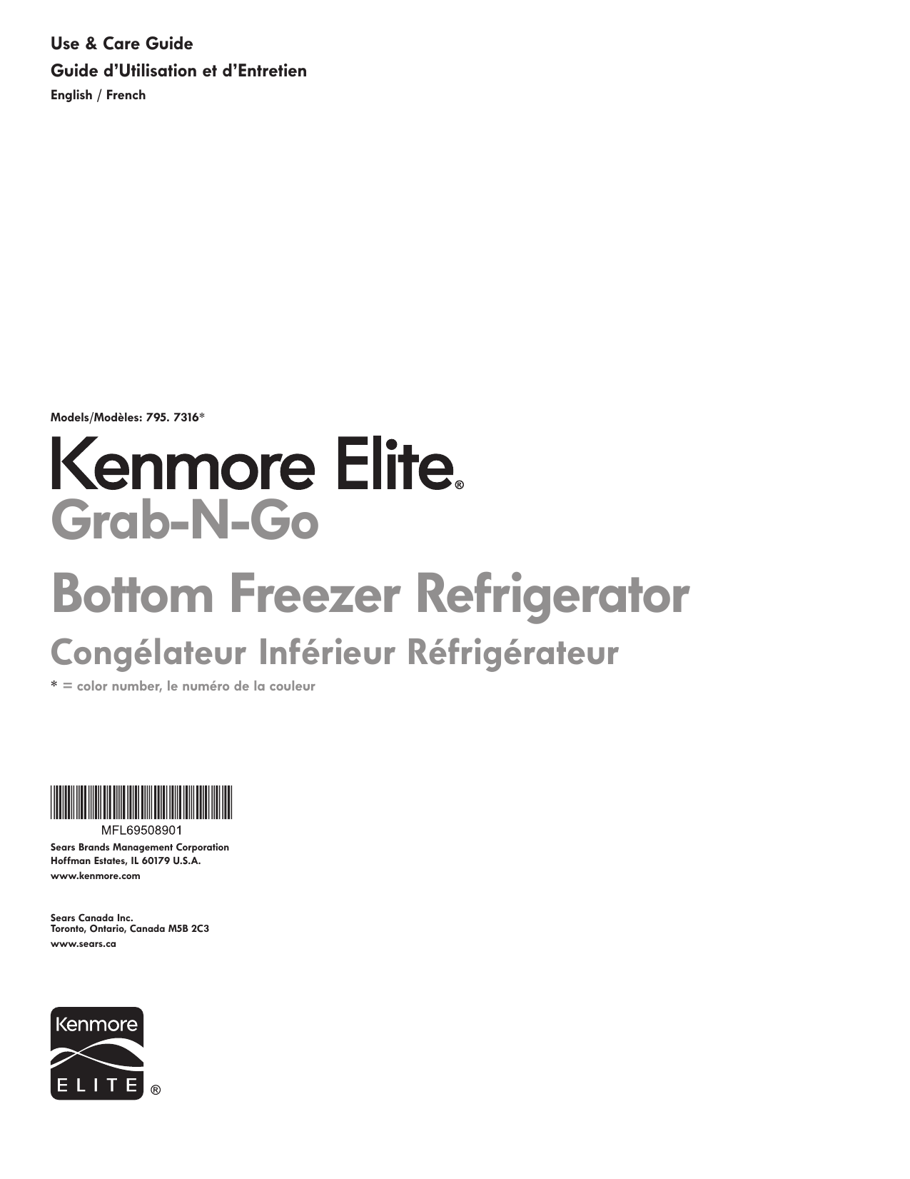 Kenmore Elite 73165 Owners manual Manualzz