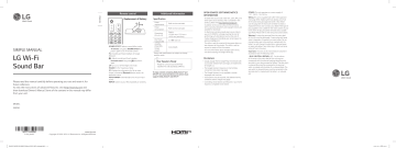 LG SN9YG USER GUIDE | Manualzz