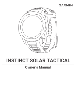 garmin instinct tactical instructions