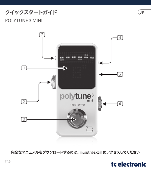 TC ELECTRONIC Polytune 3 ギター ベース みやすかっ チューナー