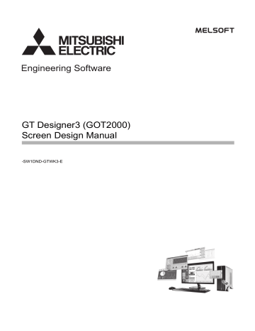 Mitsubishi Electric GT Designer3 (GOT2000) Screen Owner's Manual | Manualzz