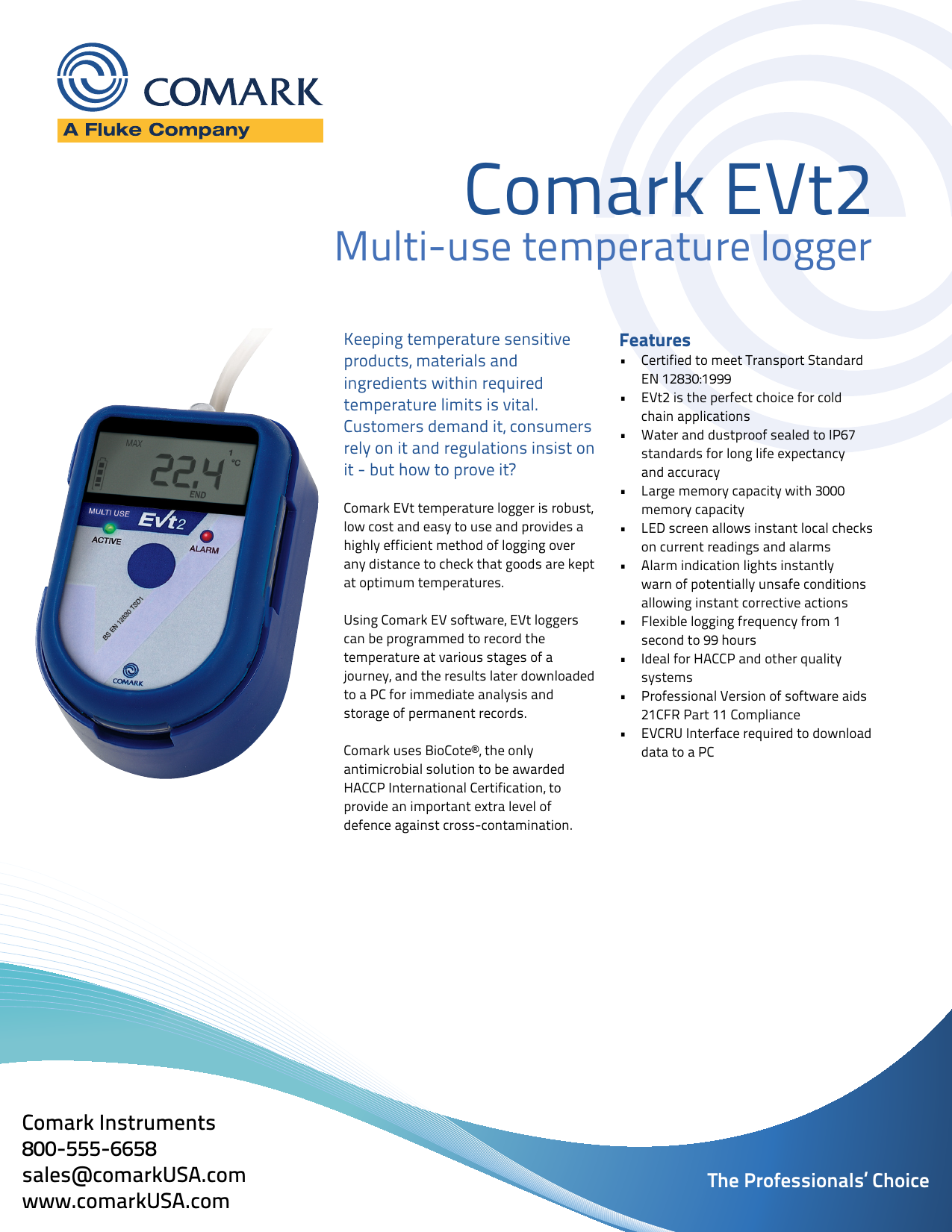 Humidity Temperature Meter N8006 from Comark Instruments