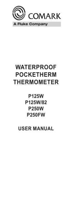 Comark P250FW Waterproof Pocketherm Folding Thermometer