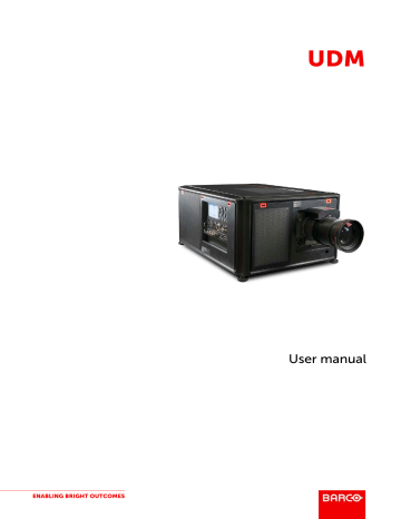 Barco UDM-W15 Projector User Manual | Manualzz