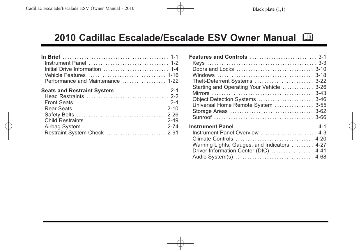 Performance Maintenance на Кадиллаке ДТС. Wiring diagram for Cadillac Escalade ESV 2011.