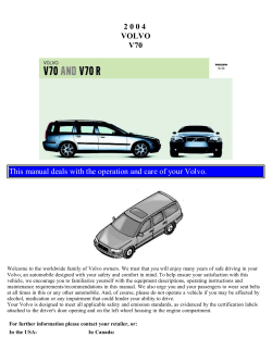 Manual volvo v70