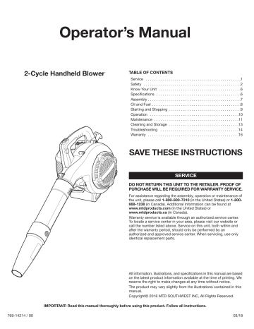 bolens bl125 manual