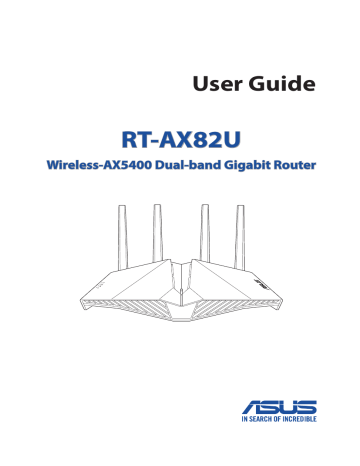 Asus RT-AX82U GUNDAM EDITION 4G LTE / 3G Router User's manual | Manualzz