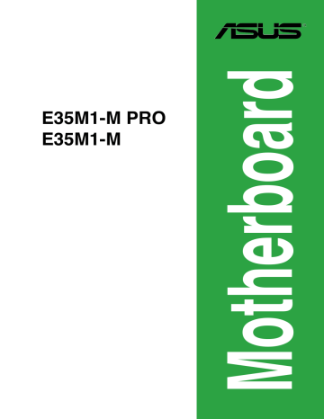 Asus E35M1-M PRO Motherboard User's manual | Manualzz