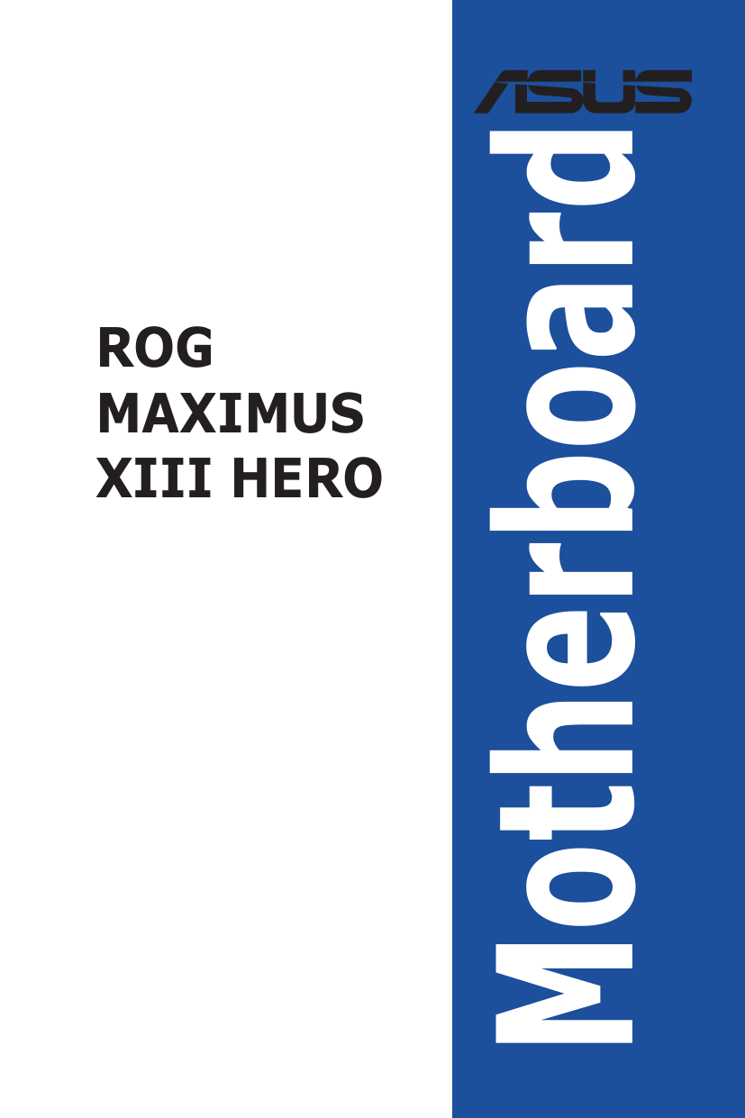 Asus Rog Maximus Xiii Hero Motherboard ユーザーマニュアル Manualzz