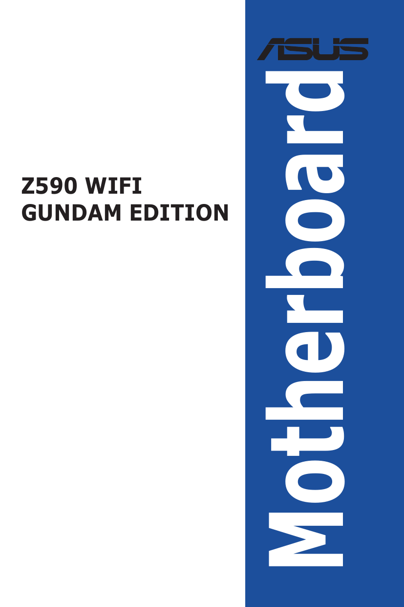 Asus Z590 Wifi Gundam Edition Motherboard User Manual Manualzz