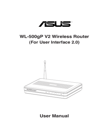 Asus WL-500gP V2 4G LTE / 3G Router User's manual | Manualzz