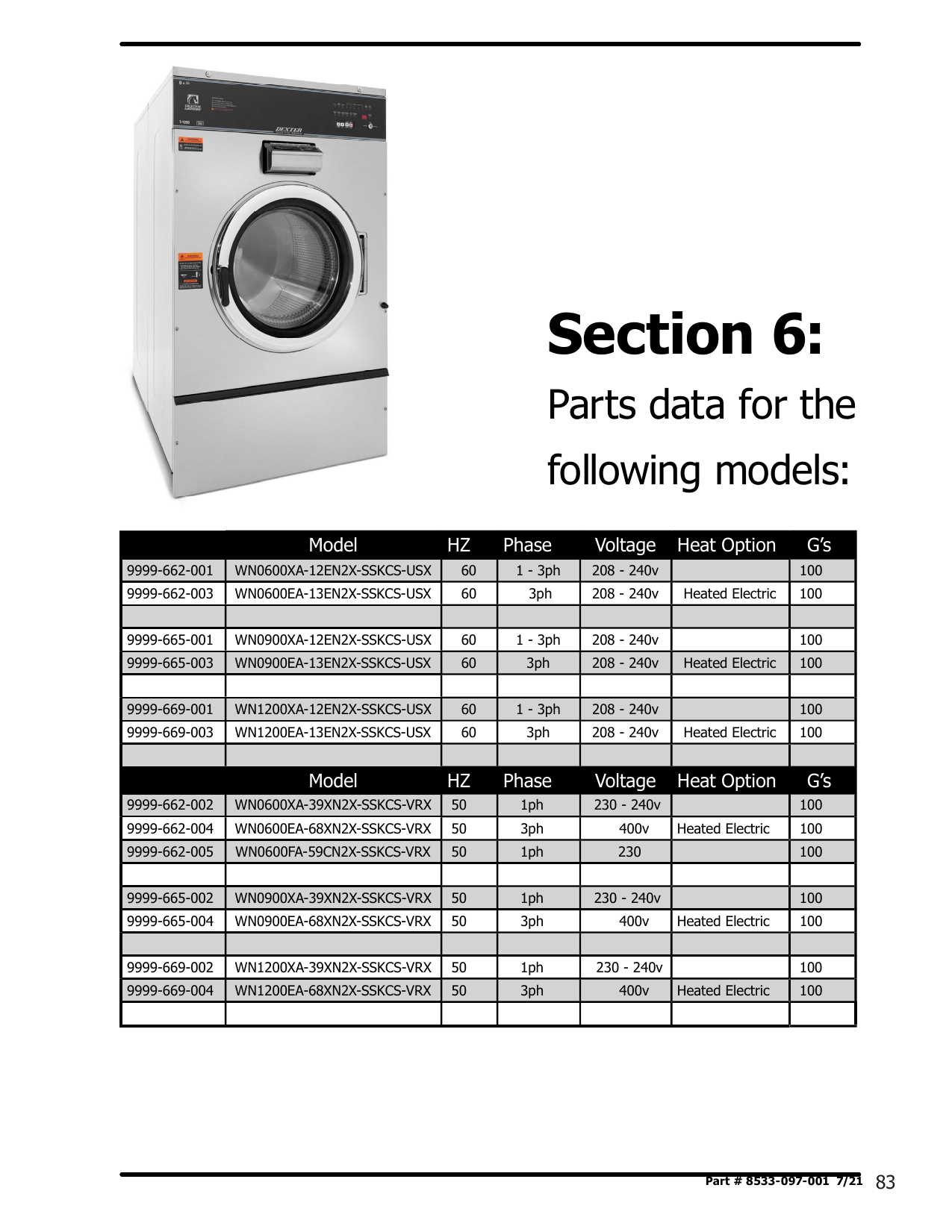 Tension for Dexter 9534-319-002 Washer/Dryer Spring 