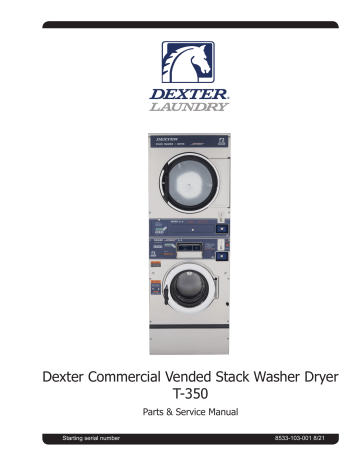 Dexter T450 Express 200G, 20LB Washers, Coin Operated