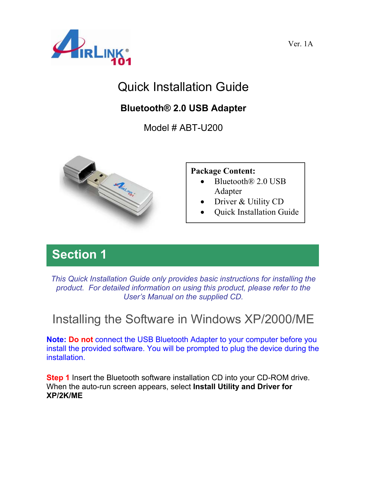 usb airlink 101 driver
