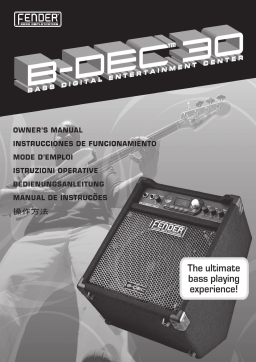 Fender Amp B-DEC 30, B-DEC 30 Owner's Manual