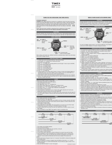 Timex marathon hot sale watch instructions