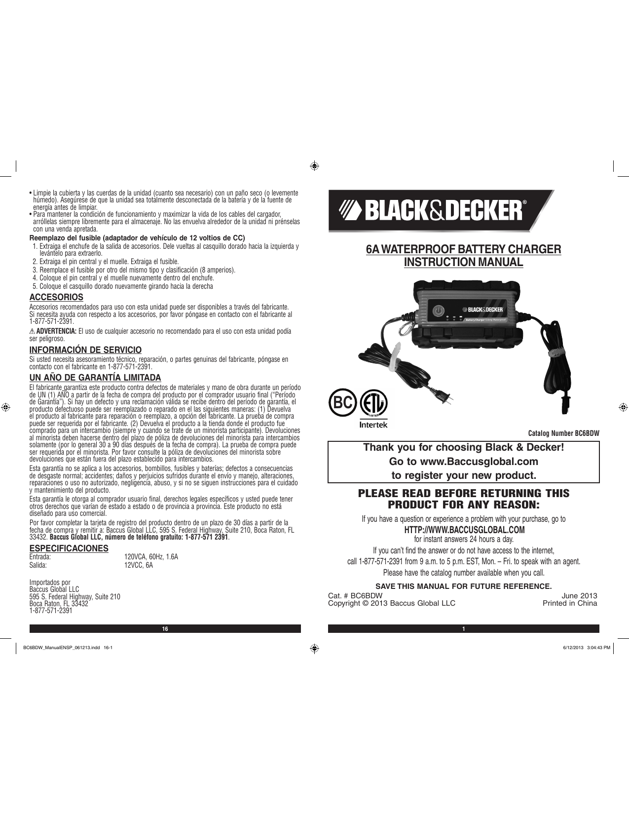 Black Decker BC6BDW Instruction Manual Manualzz