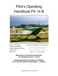 FK-Lightplanes FK 14 B Pilot Operating Handbook