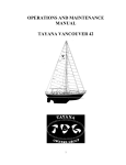 Tayana VANCOUVER 42 Operation And Maintenance Manual