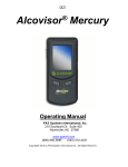 Alcovisor Mercury Operating Manual