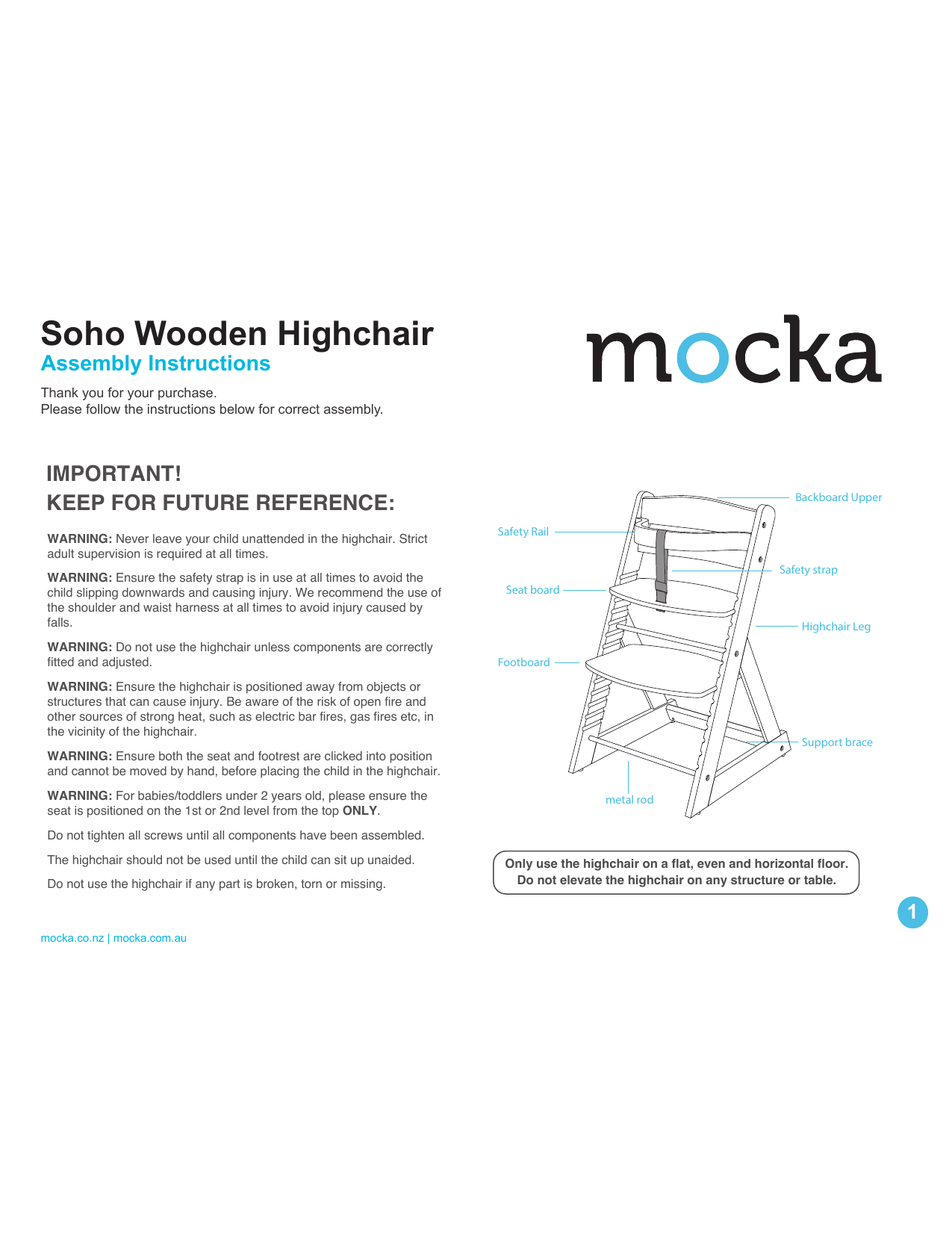 Mocka soho high chair hot sale