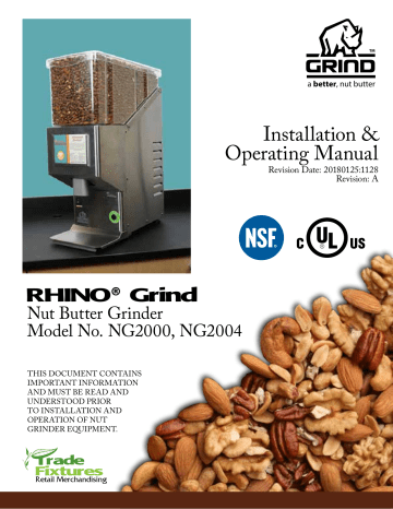RHINO Grind NG2000, Grind NG2004 Installation & Operating Manual | Manualzz