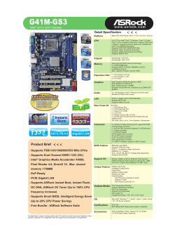 ASROCK G41M-S3 - Owner's manual, Specification, User manual | manualzz.com