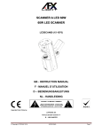 afx light LEDSCAN60 Instruction Manual