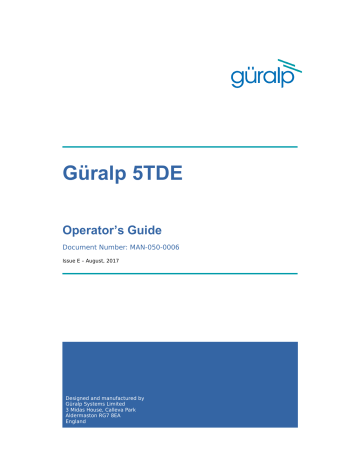 Guralp Systems 5TDE Operator's Manual | Manualzz