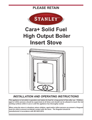 Stanley Cara Installation And Operating Instructions Manual | Manualzz