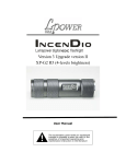 Lumapower IncenDio User Manual