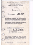 Beechcraft Debonair 35-33 Pilot Operating Handbook