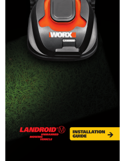 Worx Landroid Installation manual Navodila Navodila za uporabo